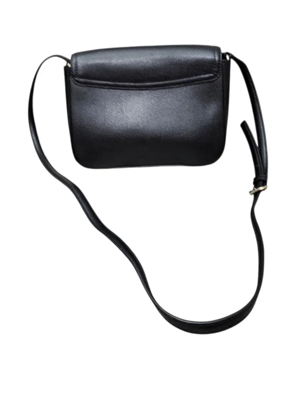 Kate Spade Kailey Patterson Drive Leather Black Saddle Shoulder Bag COA